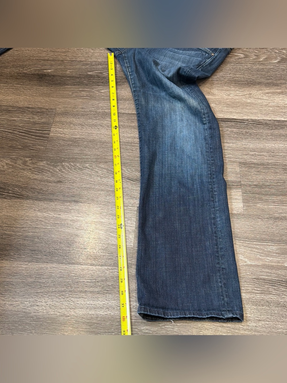 7 For All Mankind Jeans Austyn Straight Blue Men’s 34 Made in USA - Picture 7 of 8